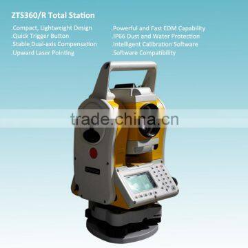 Reflectorless Upward Laser Pointing Total Station