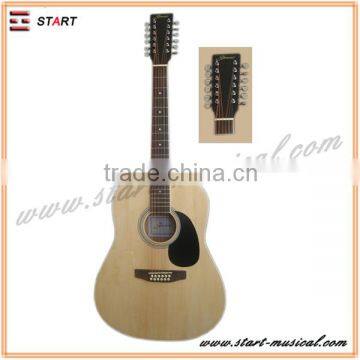 Rosewood fingerboard ash plywood acoustic guitar