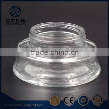 20ml unique screw cap transparent glass cosmetic cream jar