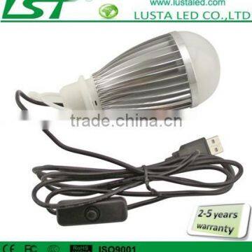 LED 5V DC Portable LED High Power 3W 5W 7W USB Computer Lights Bulb USB Lighting