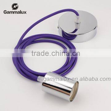 Cord Set With Bulb Socket E26 1.8m Ceiling Pendant Light Purple Lamp Cord photo-2