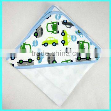 OEM printing design baby hooded towels, baby towel with hood