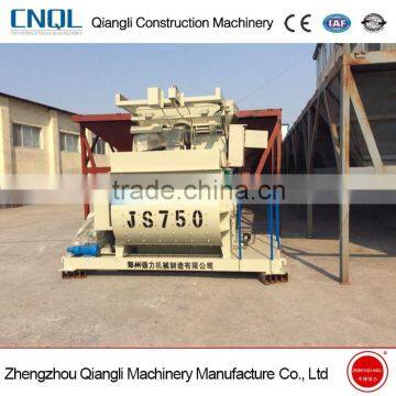 JS Series Concrete Mixers JS750 Twin- Shaft Industrial Concrete Mixer