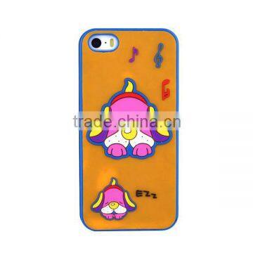 silicon phone case with cartoon for mobile phone