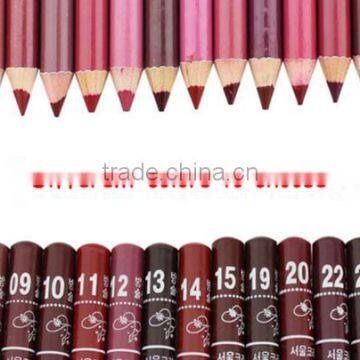 Newest Fashoin Korea Waterproof Long Lasting Makeup Wooden Lip Liner Pencil Lipliner 28 Colors photo-4