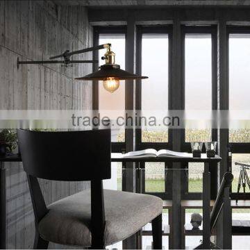wall Lamp antique retro adjustable flexible wall light Led with Edison led bulb light bulb interior wall led light