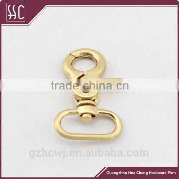 China snap hooks,swivel hook for handbag,high quality alloy light gold plate swivel snap hook