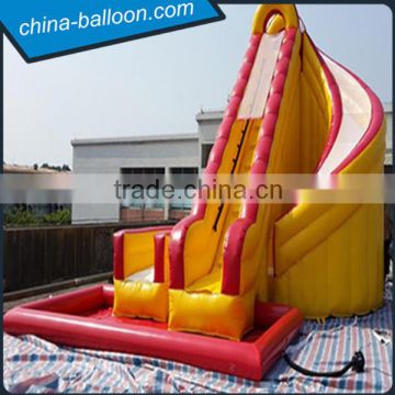 good quality giant inflatable water slide with pool for kids and adults hot sale