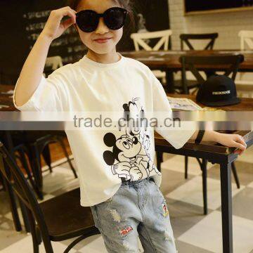 High Quality Stylish Washable Soft Cartoon Printing T-shirt, Children's Boutique Clothing