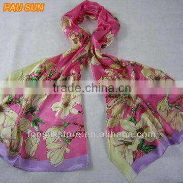 in stock 100% satin silk scarf