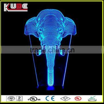 rechargeable bedroom decoration 3D illusion lamp wholesale from Foshan