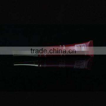 Golden Tip Cap Matte Slim and Small Chinese PE Cosmetic Tube With Red Printing photo-2