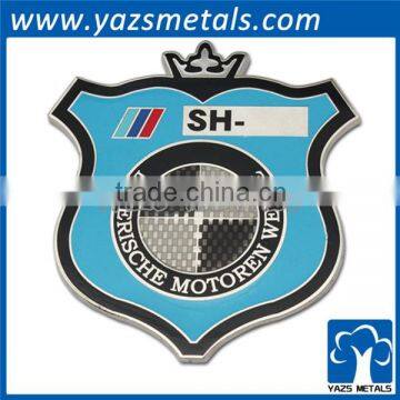 50 mm silver color Soft enamel lusury car logo car emblem