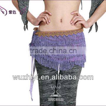 Purple Tribal Tassel Hip Scarf for Belly dancer (YL101)