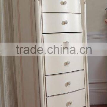 Royal European French Furniture Antique White Bedroom Sets Bed Bedside Table Wardrobe Dressing Table Bench Commode Chair photo-5