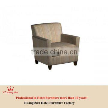 Hot sale hotel bedroom fabric lounge chair YG7024