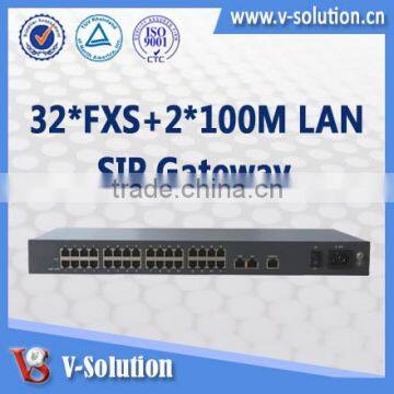 32*FXS Telephone Gateway Support SIP Protocol VoIP IAD Device with 2*RJ45 LAN Ports