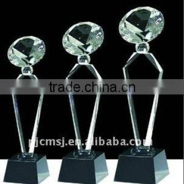 Hot Sale Crystal Trophy With Diamond For VIP Gifts