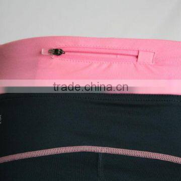 Functional Quick Dry Capri Pants Bottom Mesh Contrast , Running Pants,custom Ladies Inner Wear photo-6