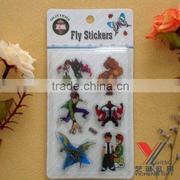 3D PVC laser sticker,handmade paper sticker