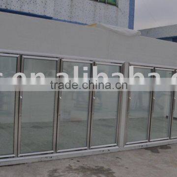 Supermarket display freezer room