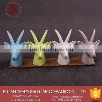 Ceramic Animal Horn Rack Jewelry Holder Customized