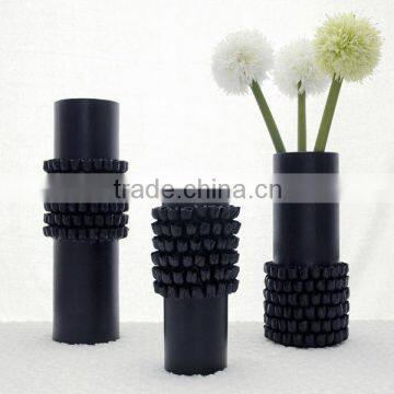 ceramic vase with flower, rose bud vase