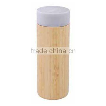 Vacuum cup with 100%natural bamboo