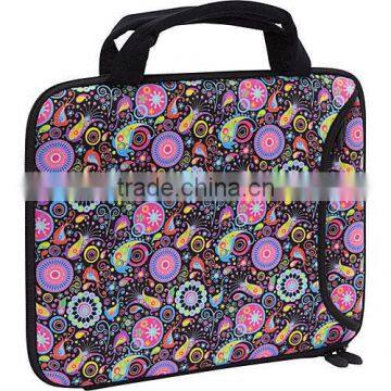 trend design hot style China cheap handle neoprene tablet cover laptop bag