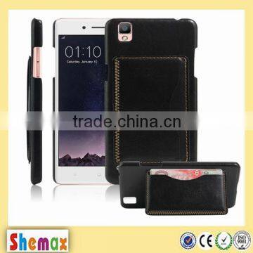 Hot-selling kickstand cover case for oppo f1 with card slot