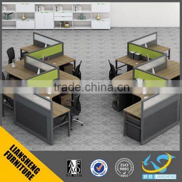 Fashional office design S Shaped Office Desk, Table for Office,,Melamine Top Office Desk