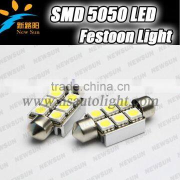 6SMD 5050 36mm C5W led car bulb festoon dome light high brightness car reading lamp