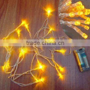 Battery LED string light-amber led-3AA