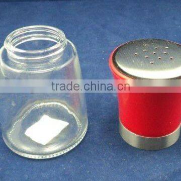 150ml spice glass jar, bottle with salt shaker top