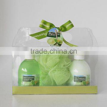 lemon bath gift set, luxury body bath set