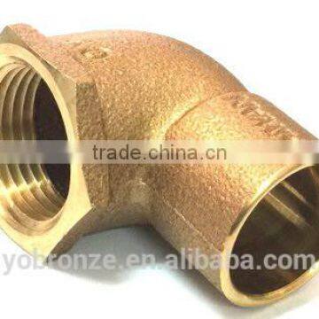 Taiwan good machining brass pipe 90 degree copper fittings elbow