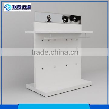 Shop equipment stainless wall display showcase for clothes