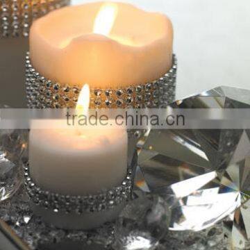 China Supplier Diamond Mesh Rhinestone Wrap for Candle Holder