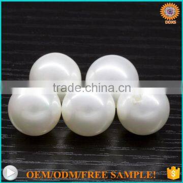 wholesale loose mother pearl shell beads white