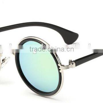 New Arrival Colorful Lens UV400 Round Frame Metal Sunglass photo-5