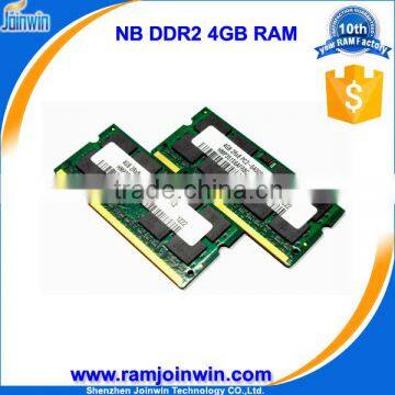 Full compatible 4gb ddr2 800mhz laptop ram memory