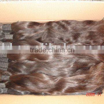 virgin remy raw human hair / natural color hair /raw hair