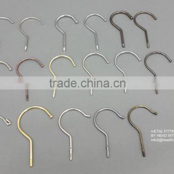 The HEAD Polished Chrome Swivel Metal Hook Ball End Hooks Different Sizes Hanger WARM GREY COLOR Hooks Metal Fitting photo-2