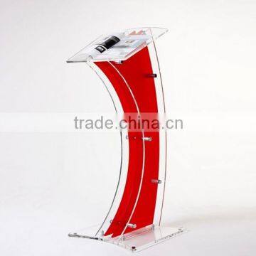 High Polished cheap acrylic podium pulpit lectern