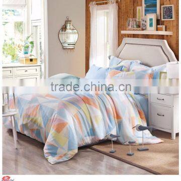 King Size Luxury White Hotel Bed Sheet Sets 100% Cotton Textile Fabric Bedding Set Printed Single Bed Comforter Sheet Set