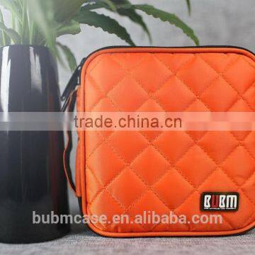 Fashion Orange Bubm 32 Capacity PVC Fabric DVD Case CD Holder personalized cd case multi disc dvd cases