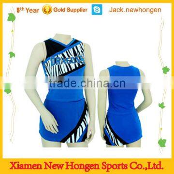 Lycra fabric girls' cheerleading uniforms