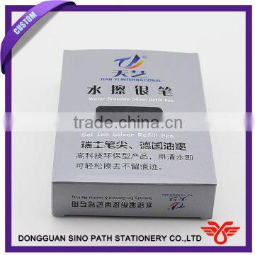 Water Erasable Silver Refill Pen, Gel Ink Pen for Leather Industry photo-2