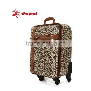 Leopard Print PVC Spinner Travel Luggage Wholesale Trolley Luggage Bag photo-3