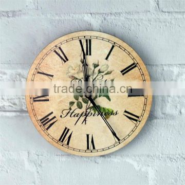 sublimation antique wood wall clock face custom size